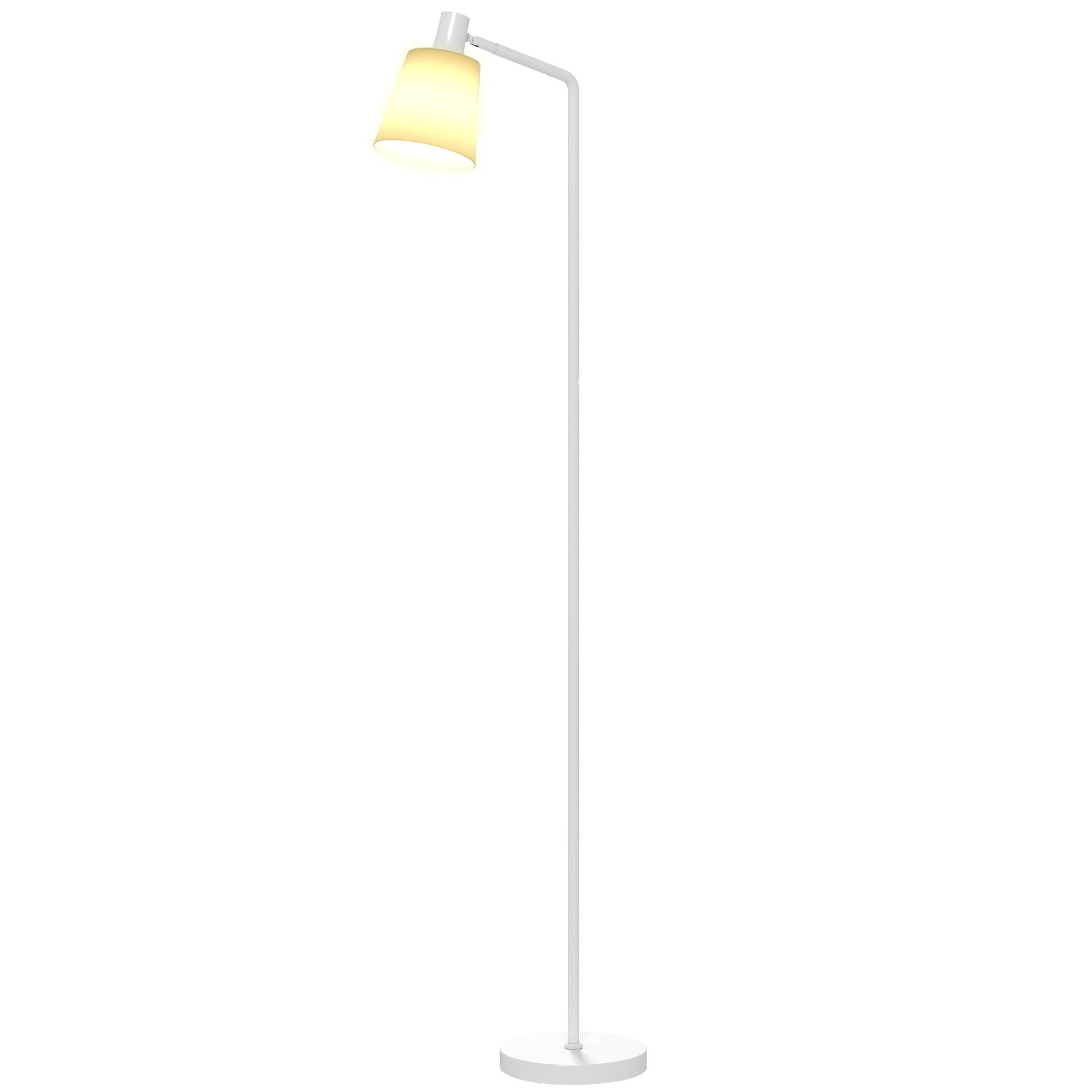 Lampadaire LED intensité modulable 3000K–6500K abat-jour orientable douille E27 blanche - Image 2