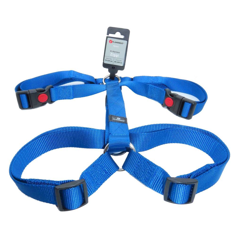 Harnais H Ziggi  XXL+ cou  de 70 -110 cm 25 MM  bleu pour chien. - Imagen 2