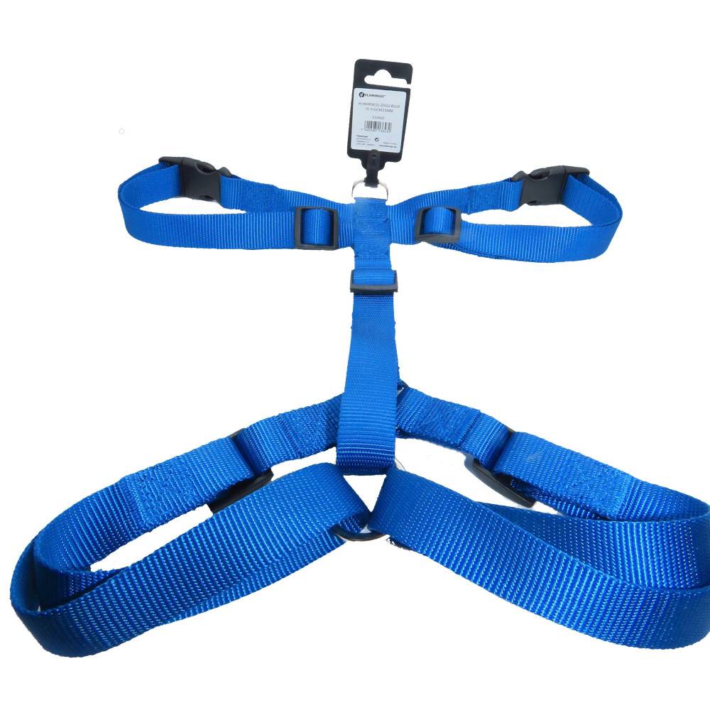 Harnais H Ziggi  XXL+ cou  de 70 -110 cm 25 MM  bleu pour chien. - Imagen 3