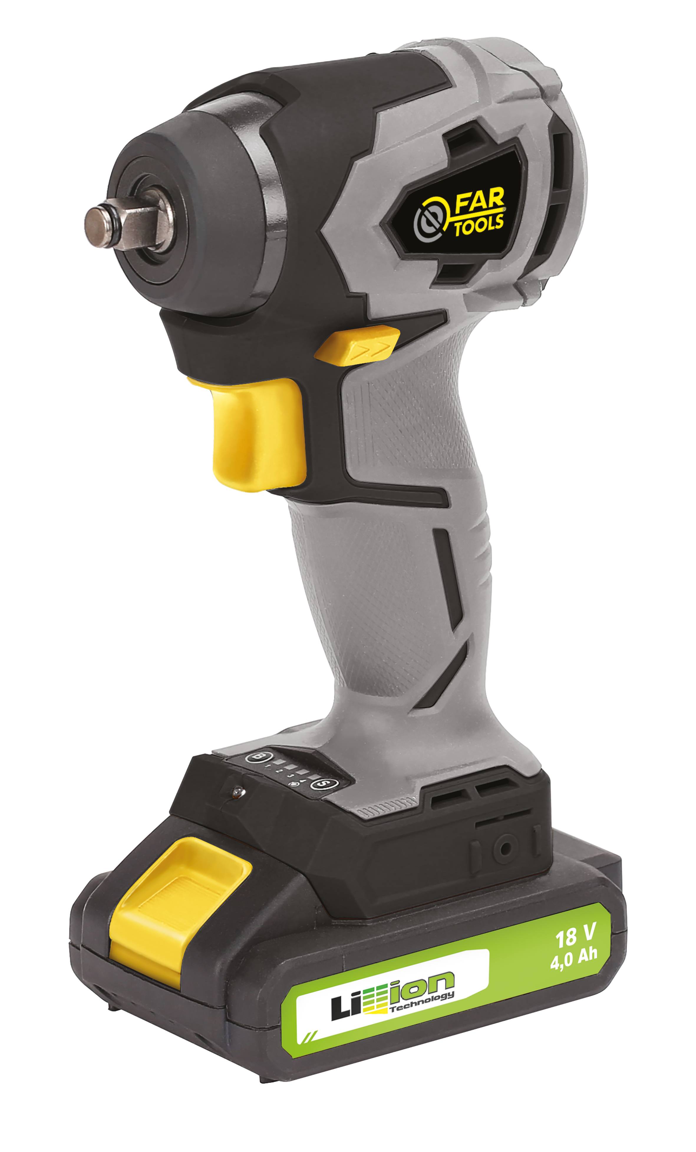 Clé à choc sans fil Fartools CH 250 - 18 V - Brushless - 250 Nm - 4 vitesses
 FARTOOLS - Image 1