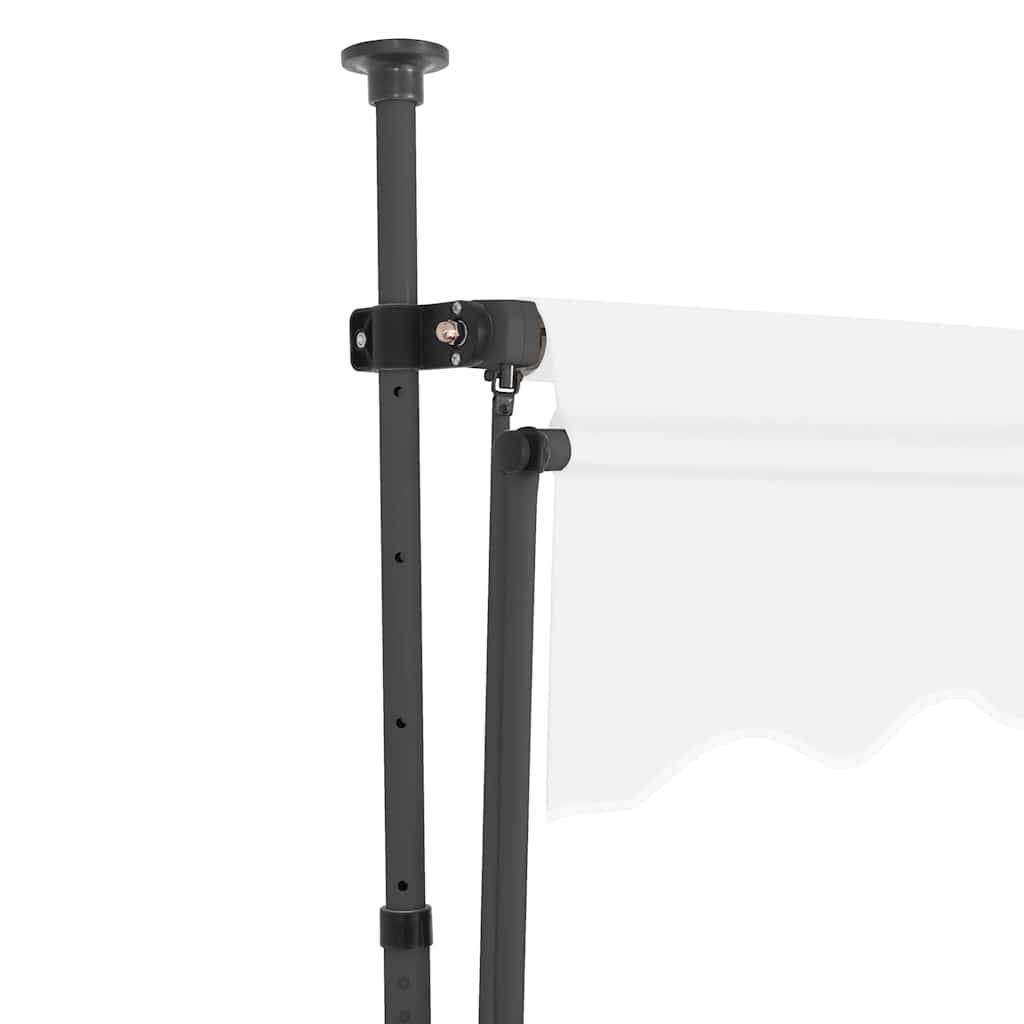 Store Banne de Terrasse Manuel avec Éclairage LED Solaire Protection Anti-UV Toile Polyester Crème 200 cm – ComfortXL Outdoor Living - Image 4