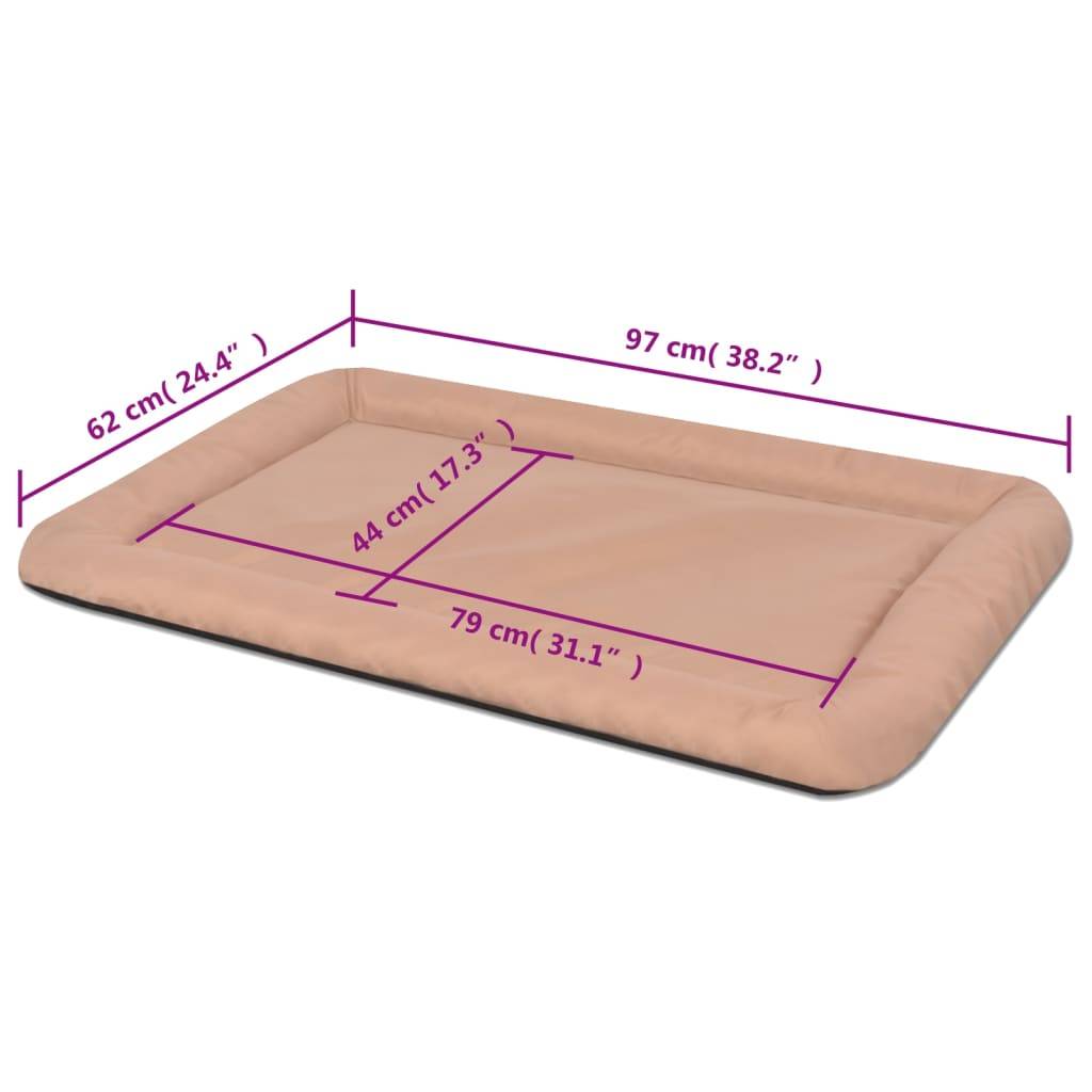 Vidaxl - Matelas pour chiens Taille XXL Beige vidaXL 170470 - Imagen 3