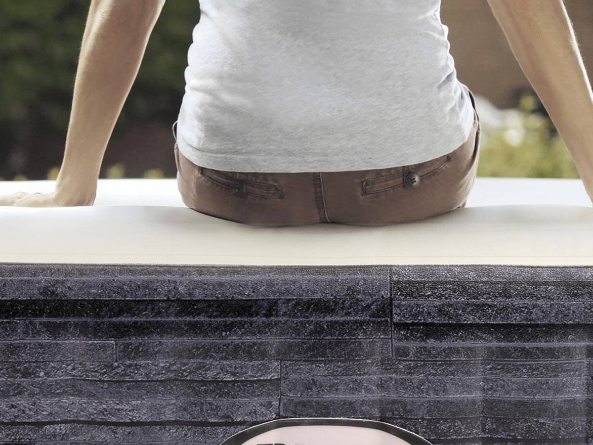 Kit spa gonflable Intex PureSpa Ardoise carré Bulles 6 places + Kit d'entretien - Imagen 9