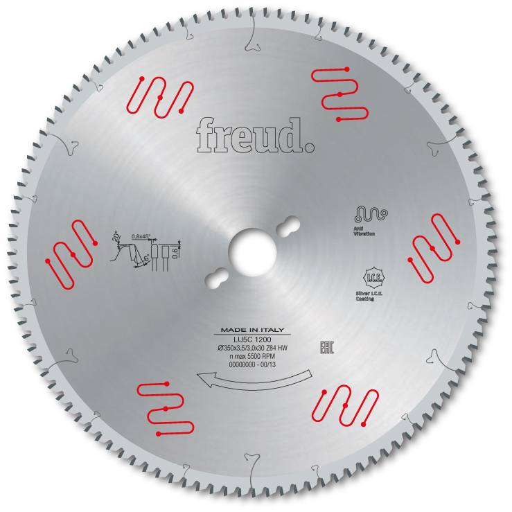 Lame pour métaux non ferreux/PVC/Aluminium FREUD - Ø500 4/3,2 AL32 Z120 TP- - F03FS05286 -LU5C 2900 - Imagen 2