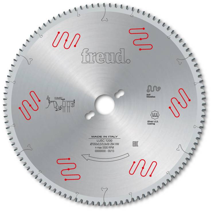 Lame pour métaux non ferreux/PVC/Aluminium FREUD - Ø500 4/3,2 AL32 Z120 TP- - F03FS05286 -LU5C 2900 - Imagen 1