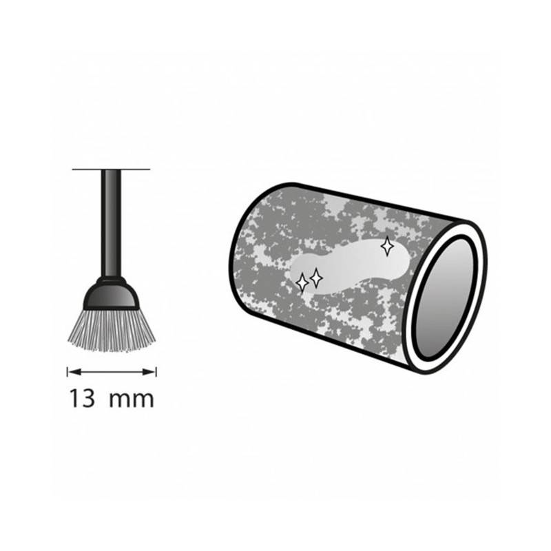 Brosse en inox 13mm DREMEL (x2) - Image 2