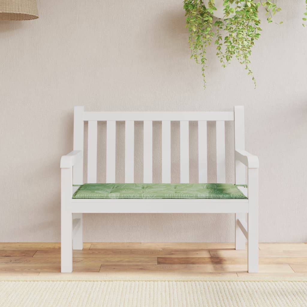 Coussin Pour Banc De Jardin Aselbia 120x35x5cm Antidérapant - Vert Onyx