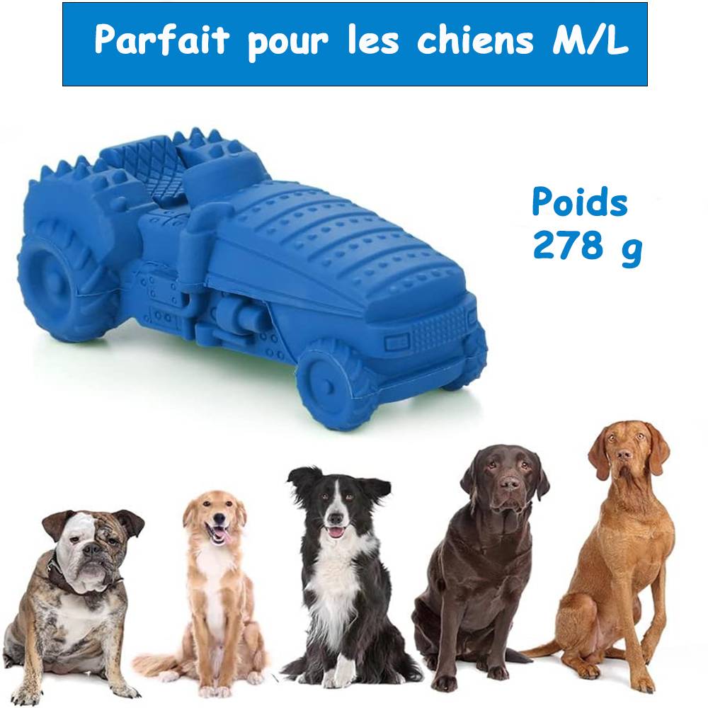 Petsation - Jouet bleu en latex à mâcher robuste et résistant pour moyens et grands chiens - Petsation - Imagen 5