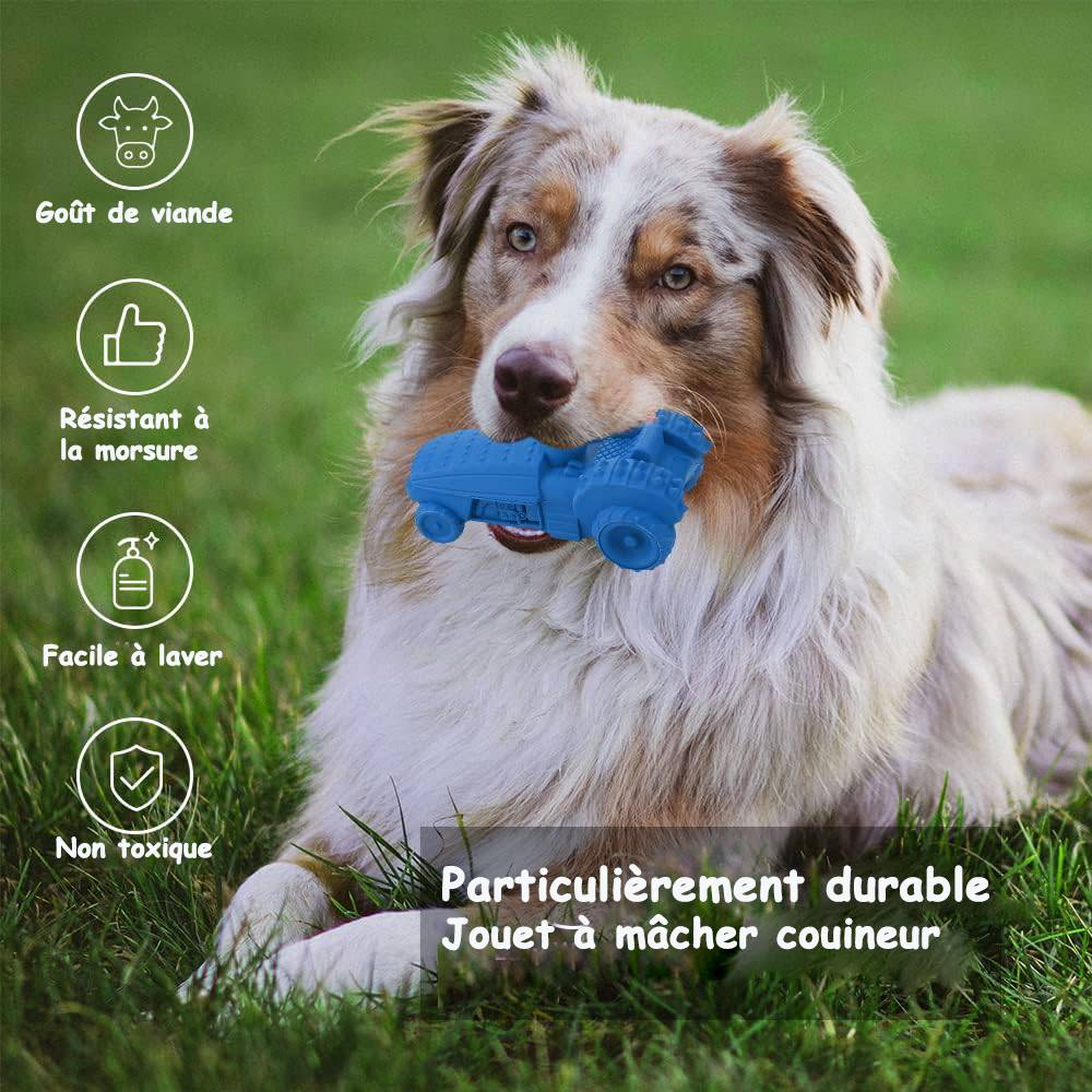Petsation - Jouet bleu en latex à mâcher robuste et résistant pour moyens et grands chiens - Petsation - Imagen 3