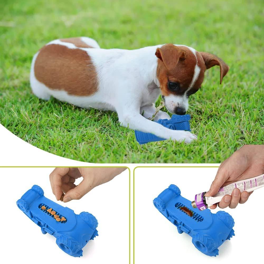 Petsation - Jouet bleu en latex à mâcher robuste et résistant pour moyens et grands chiens - Petsation - Imagen 6