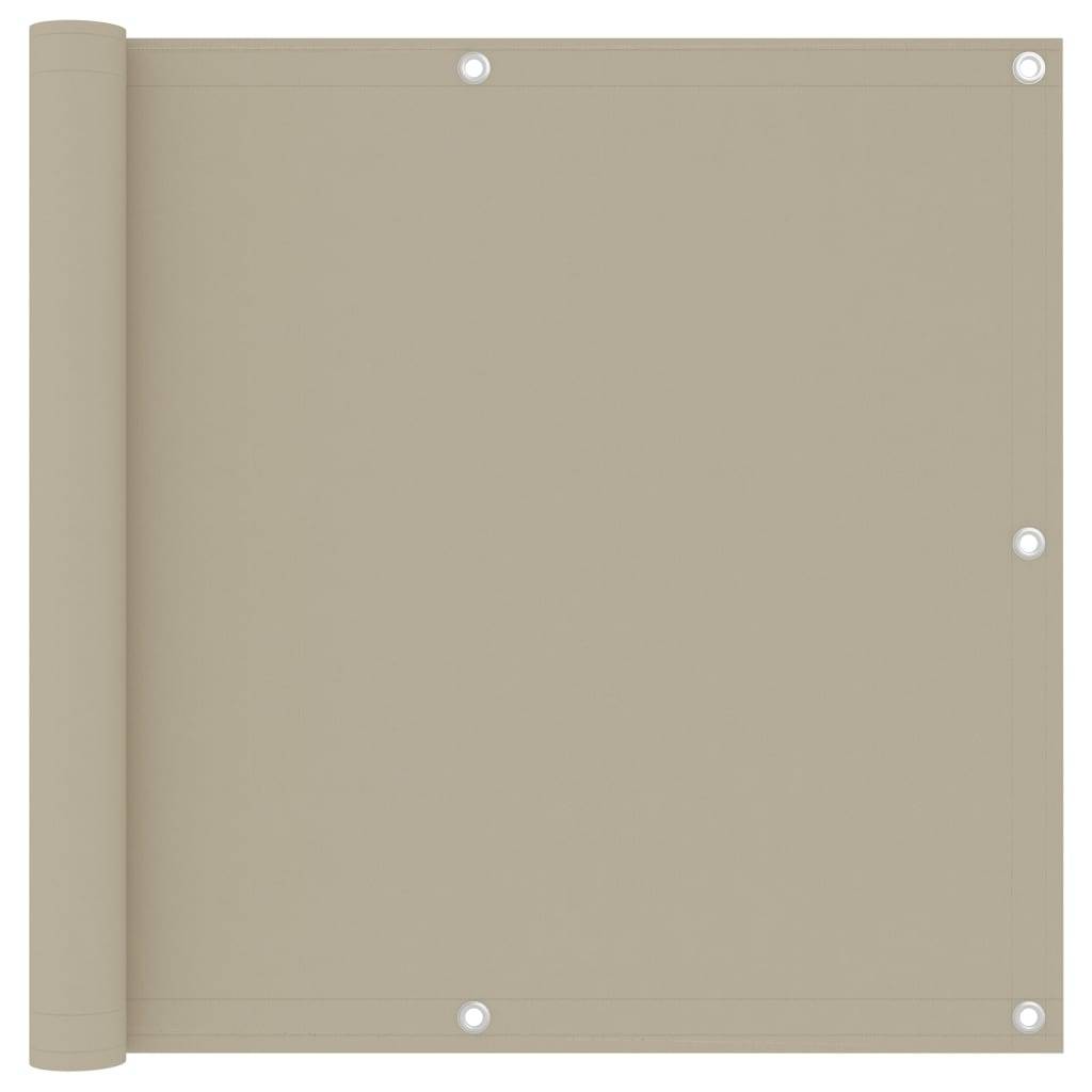 Helloshop26 - Écran de balcon brise pare vue protection confidentialité 90 x 300 cm tissu oxford beige - Imagen 1