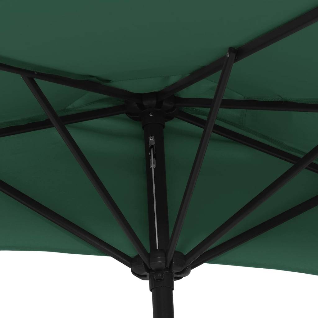 PANGIVO - Demi-parasol aluminium vert 270 x 144 x 222 cm - PANGIVO - Image 6
