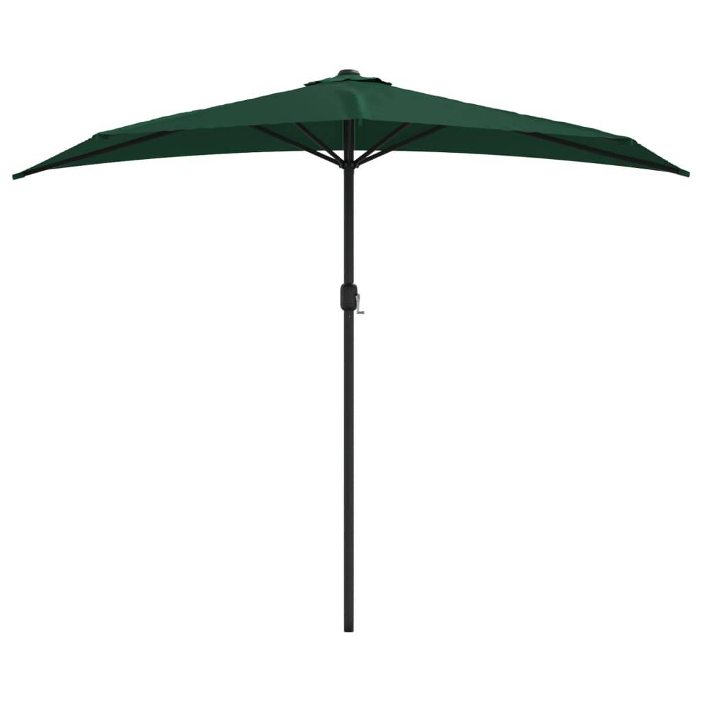 PANGIVO - Demi-parasol aluminium vert 270 x 144 x 222 cm - PANGIVO - Image 3