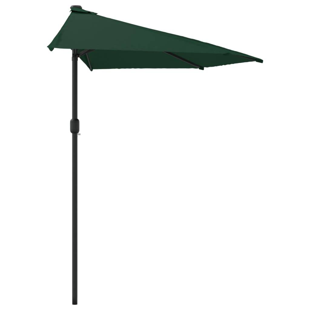 PANGIVO - Demi-parasol aluminium vert 270 x 144 x 222 cm - PANGIVO - Image 4
