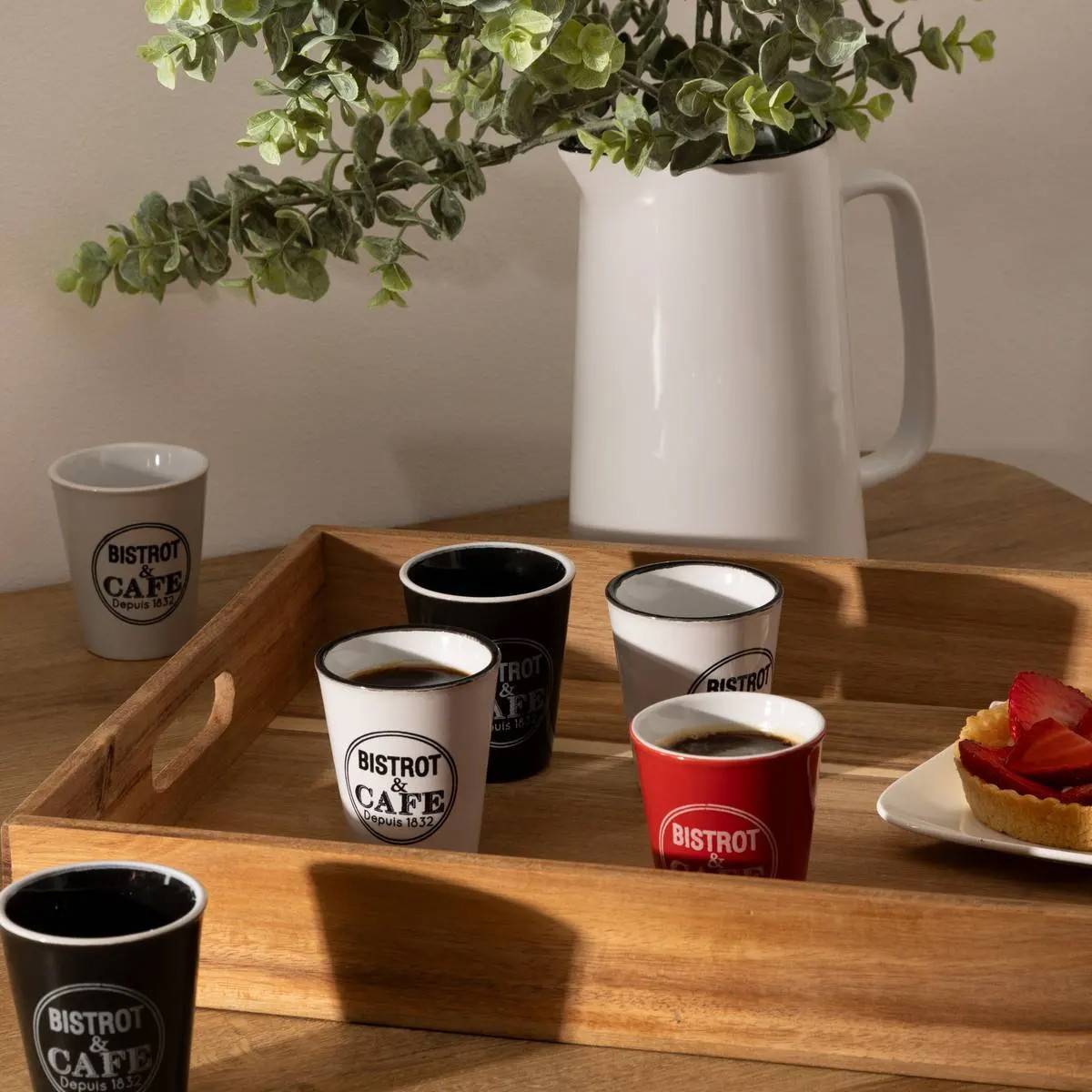 Coffret 6 Tasses "Bistrot" 10cl Multicolore - Image 6