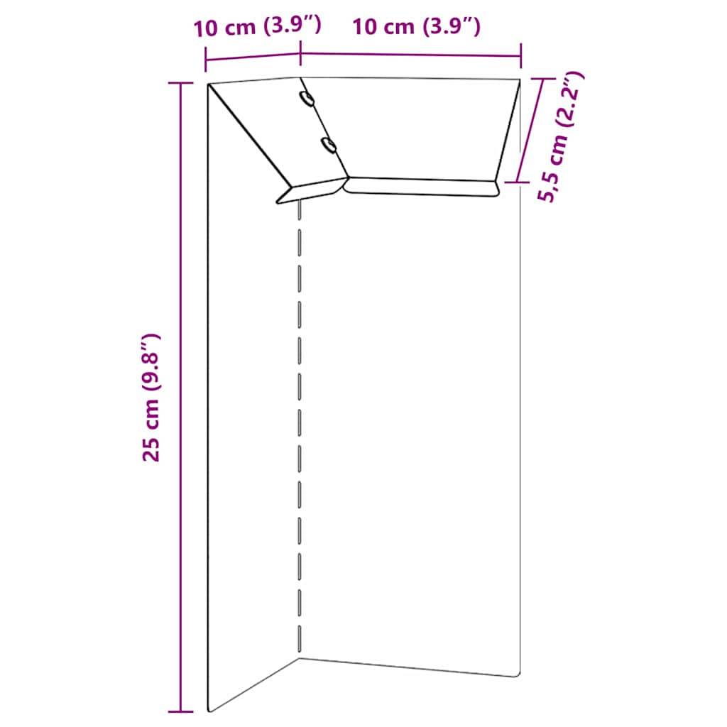 Clôture à escargots acier inoxydable barrière jardin potager protection 10x25cm argent - ComfortXL Outdoor Living - Image 10