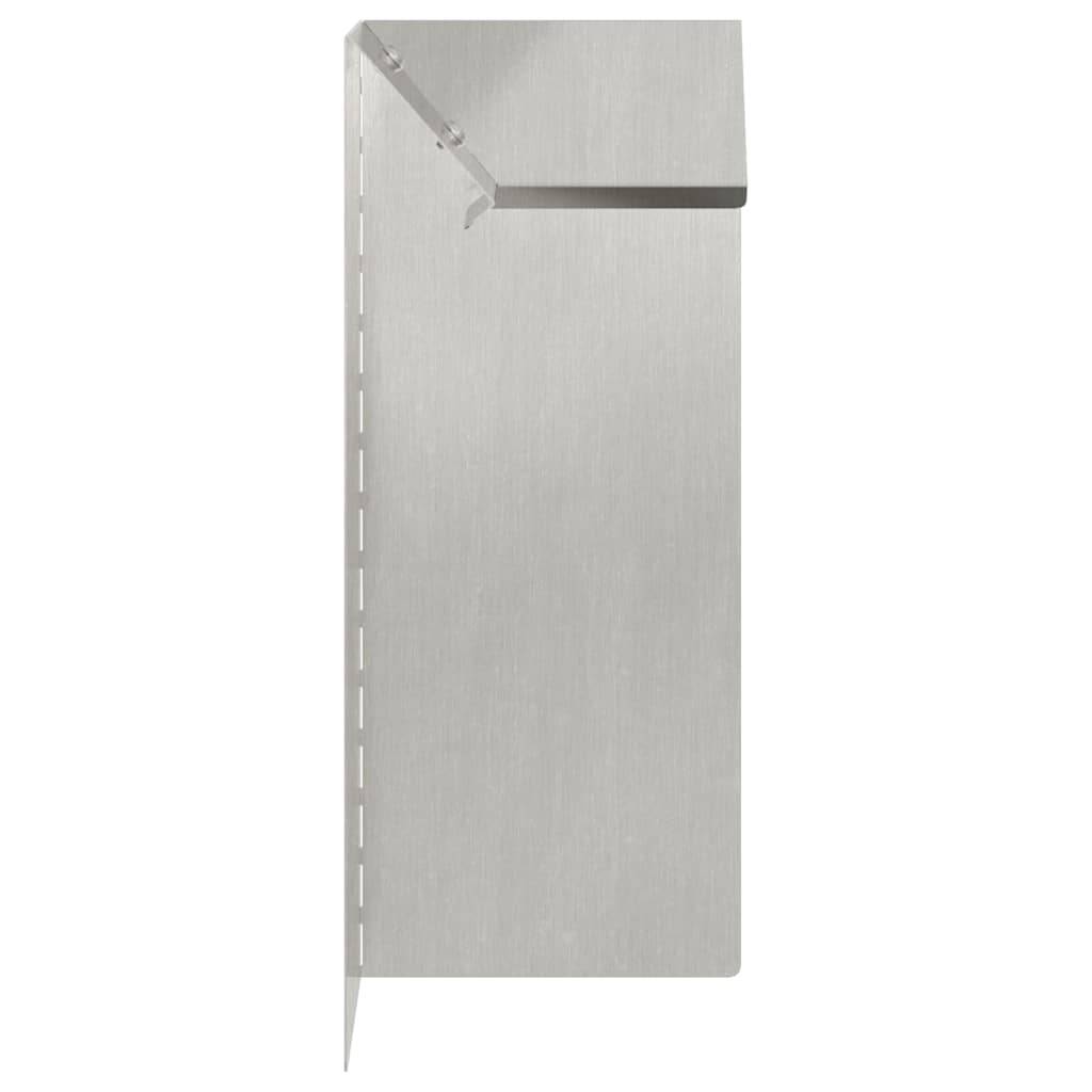 Clôture à escargots acier inoxydable barrière jardin potager protection 10x25cm argent - ComfortXL Outdoor Living - Image 5