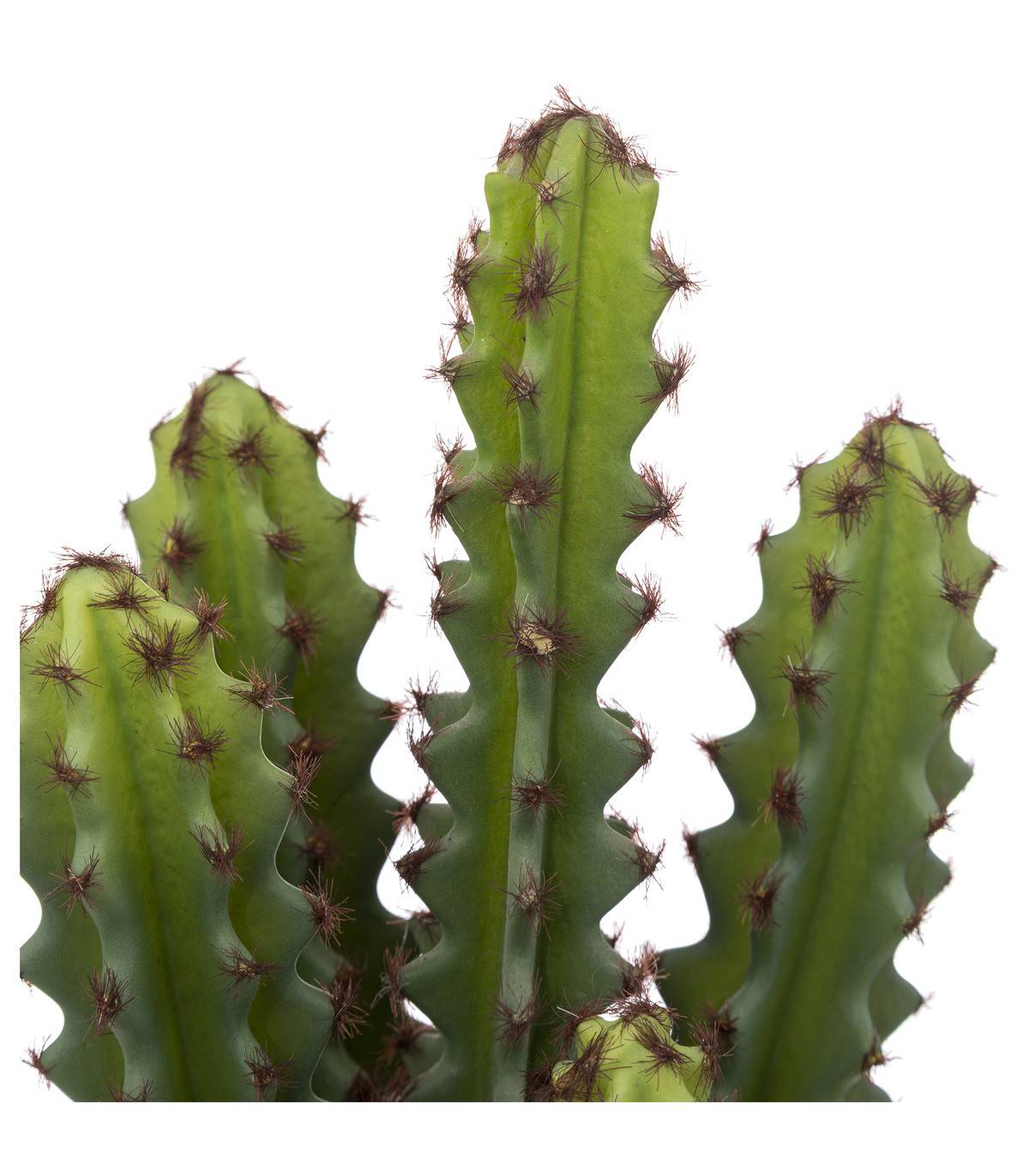Plante artificielle Cactus dans Pot en Terre cuite H 30 cm - Image 2