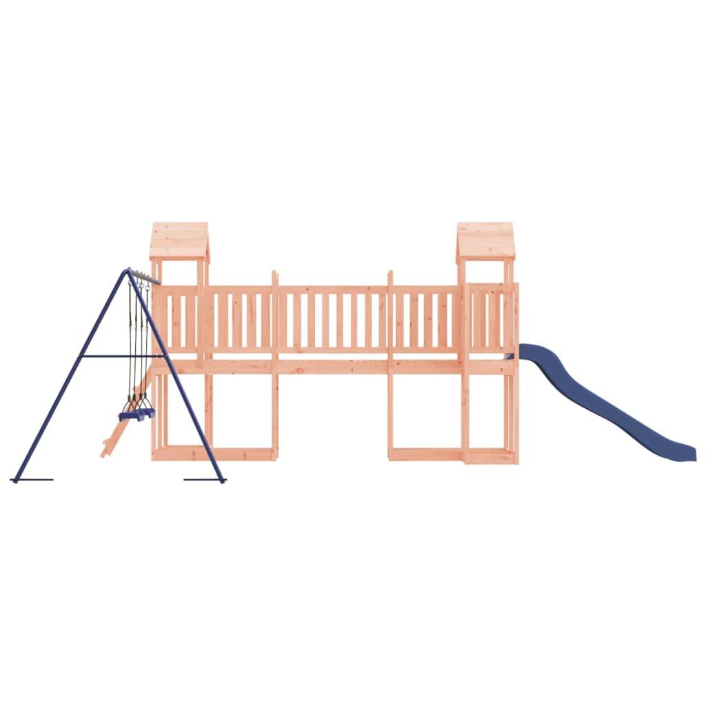 Helloshop26 - Aire de jeux d'extérieur balançoires toboggan portiques robuste jeux jardin 356 x 589 x 214 cm bois massif de douglas - Imagen 2