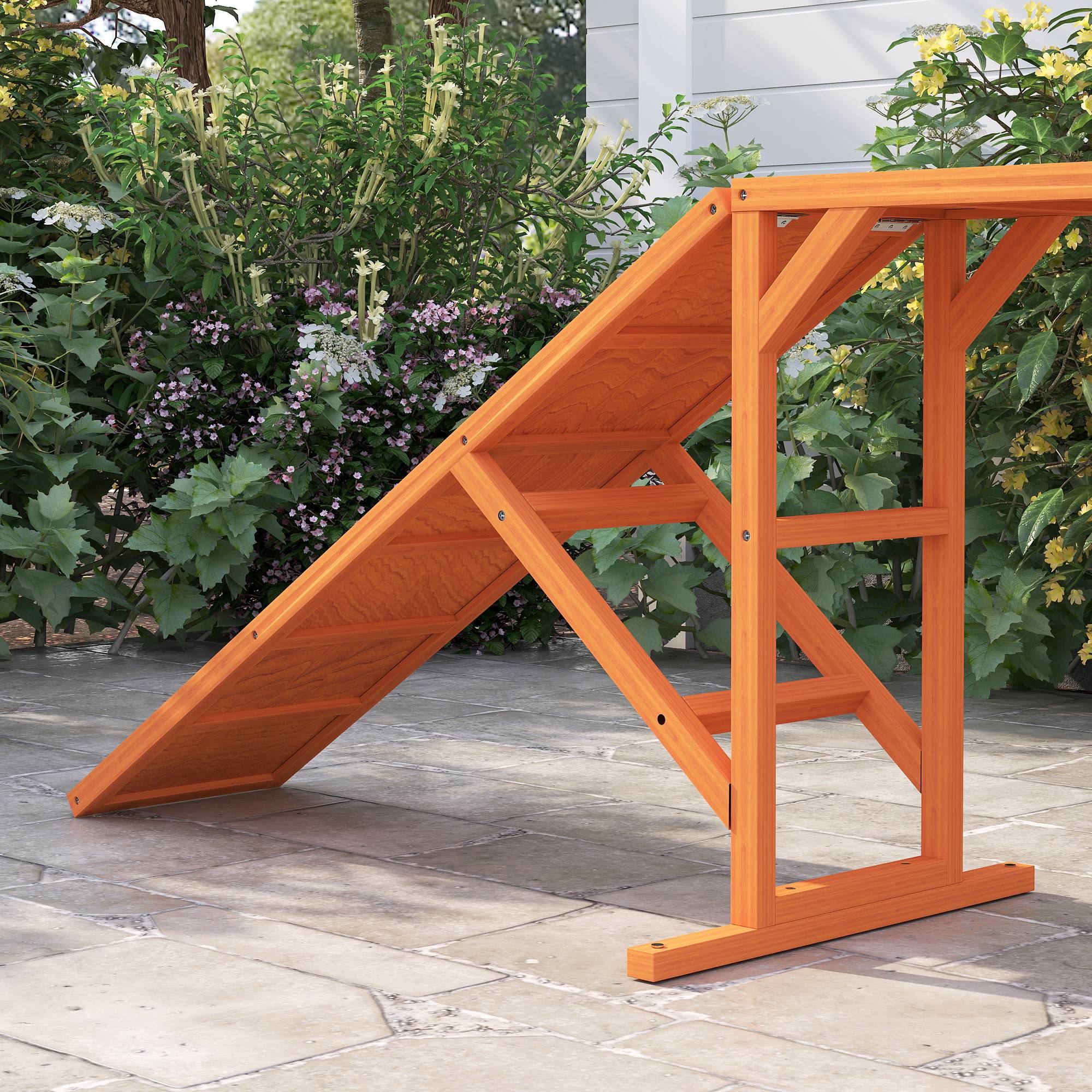 Rampe d'agilité pour chien bois orange 335 x 55 x 60 cm - PANGIVO - Image 10