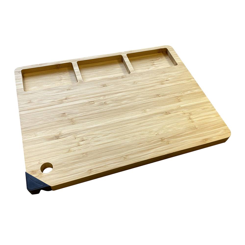 Facilitys - Planche à découper en bois avec aiguiseur de couteaux intégré - Imagen 1