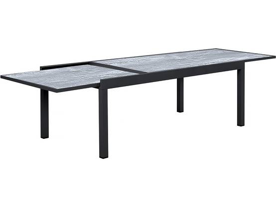 Table Jardin En Aluminium Extensible "lagos" - 200/320 X 105 X 76 Cm - Gris -habitat Et Jardin - Image 3
