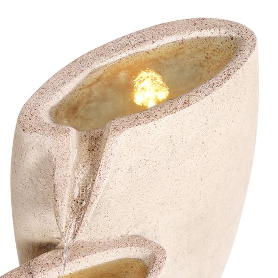 Beliani - Fontaine décorative Résine Beige ARKLE - Beliani - Image 8