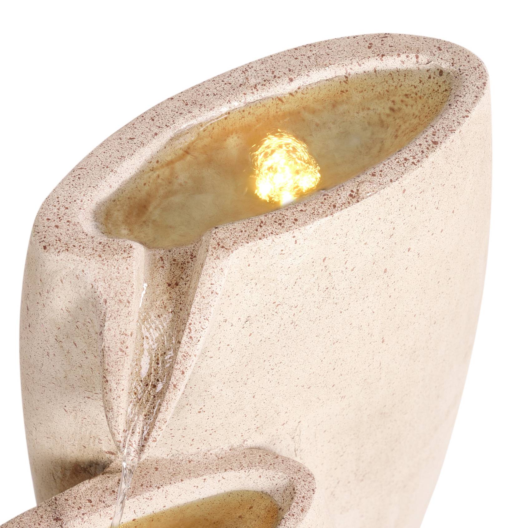 Beliani - Fontaine décorative Résine Beige ARKLE - Beliani - Image 8