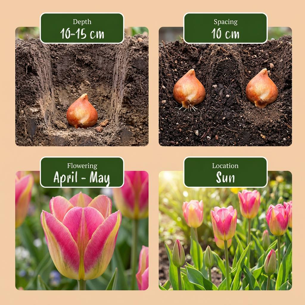 La Green Touch - Tulipe Striped Crown en mélange - 24 bulbes - Image 4