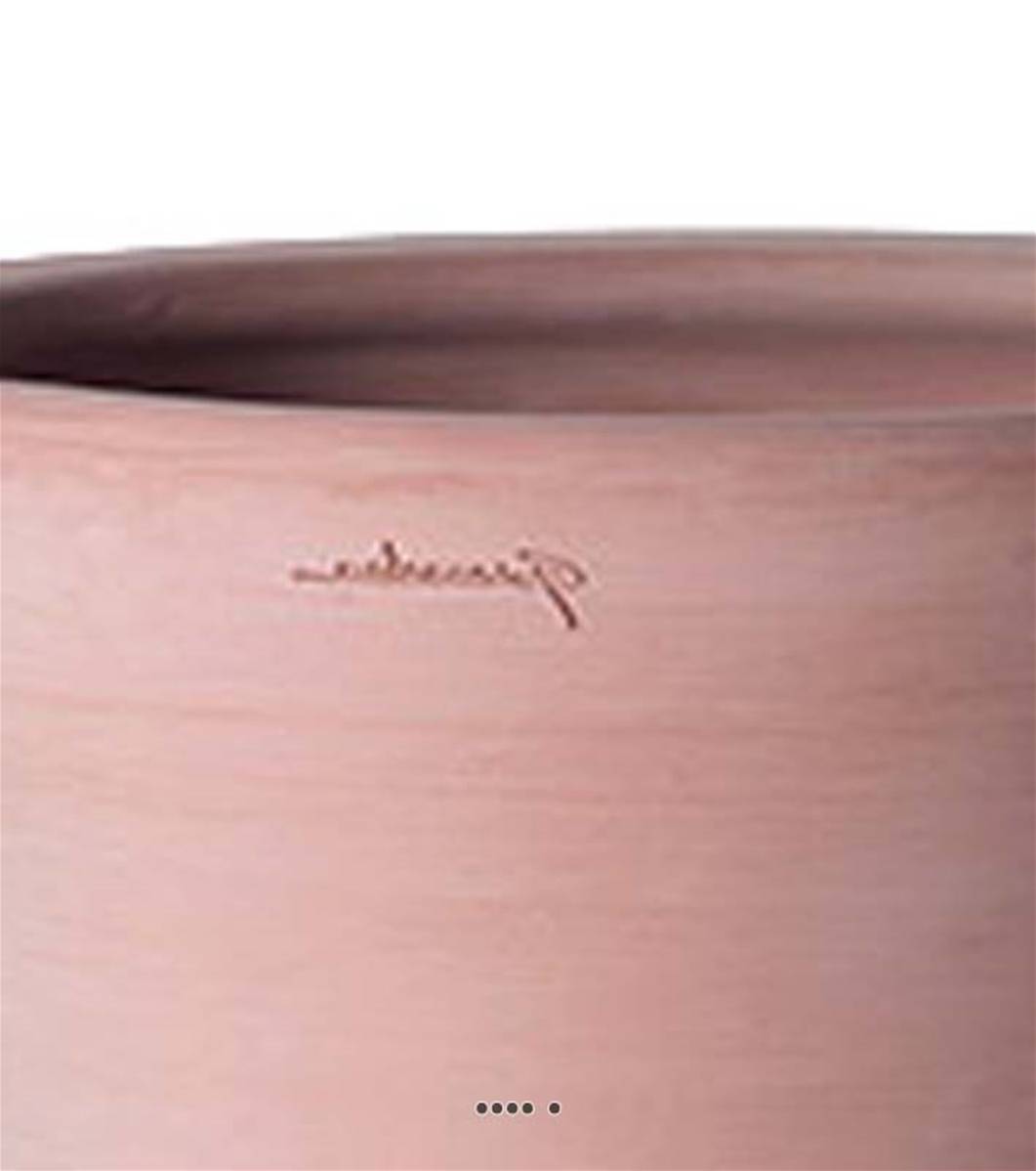 Artificielles - Petit cuvier Haut contemporain en terre cuite, H 20, D 21 cm Terre cuite - dimhaut: H 21 cm - couleur: Terre cuite - Imagen 3