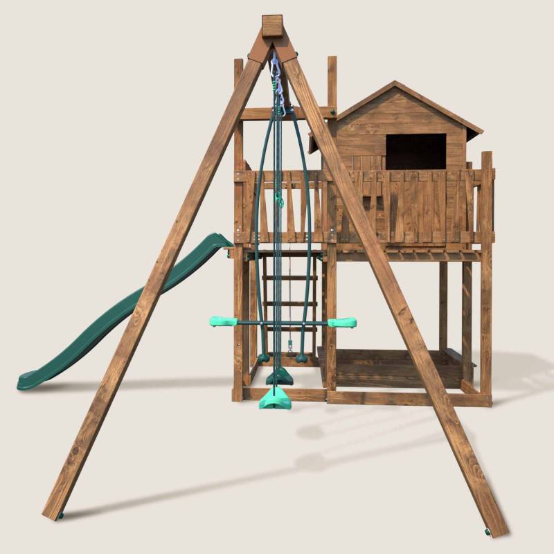 Soulet - Aire de jeux pour enfant maisonnette avec portique - COTTAGE - Image 9