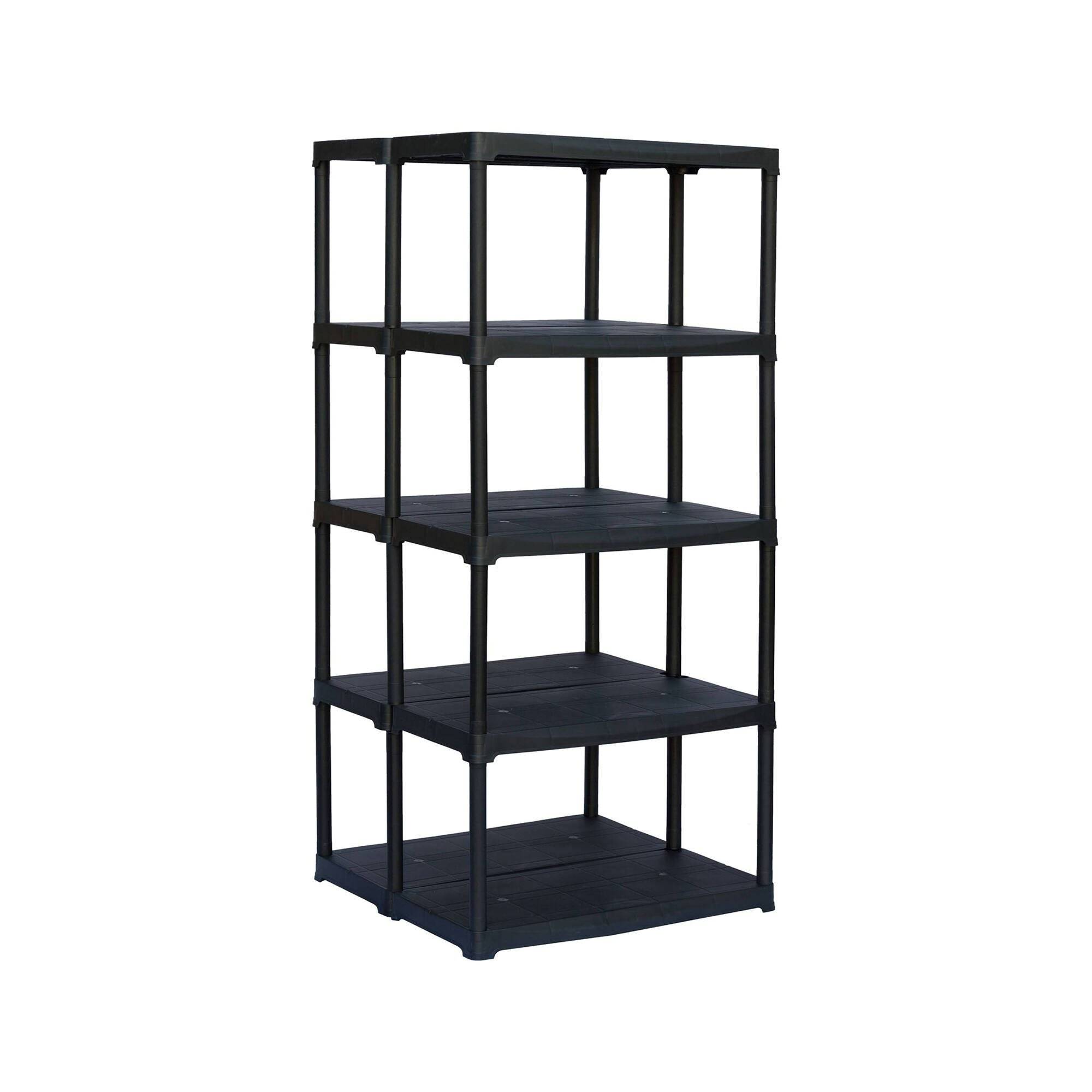 Dmora - Armoire d'extérieur Damme, Etagère d'extérieur, Armoire de balcon polyvalente, Armoire d'extérieur, Anthracite, 80x59h176 cm - Dmora - Imagen 1