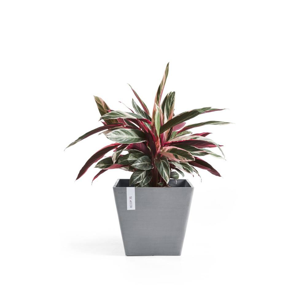 Ecopots - Pot Carré Rotterdam 30 Bleu Gris - 30 x 30 x H. 26 cm - 17 L ECOPOTS - Imagen 2