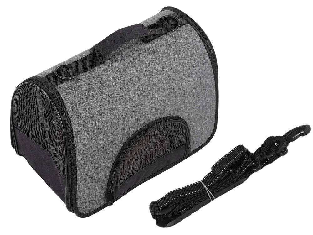 Sac de transport pour animaux de compagnie grand format GRIS ET NOIR - Image 9