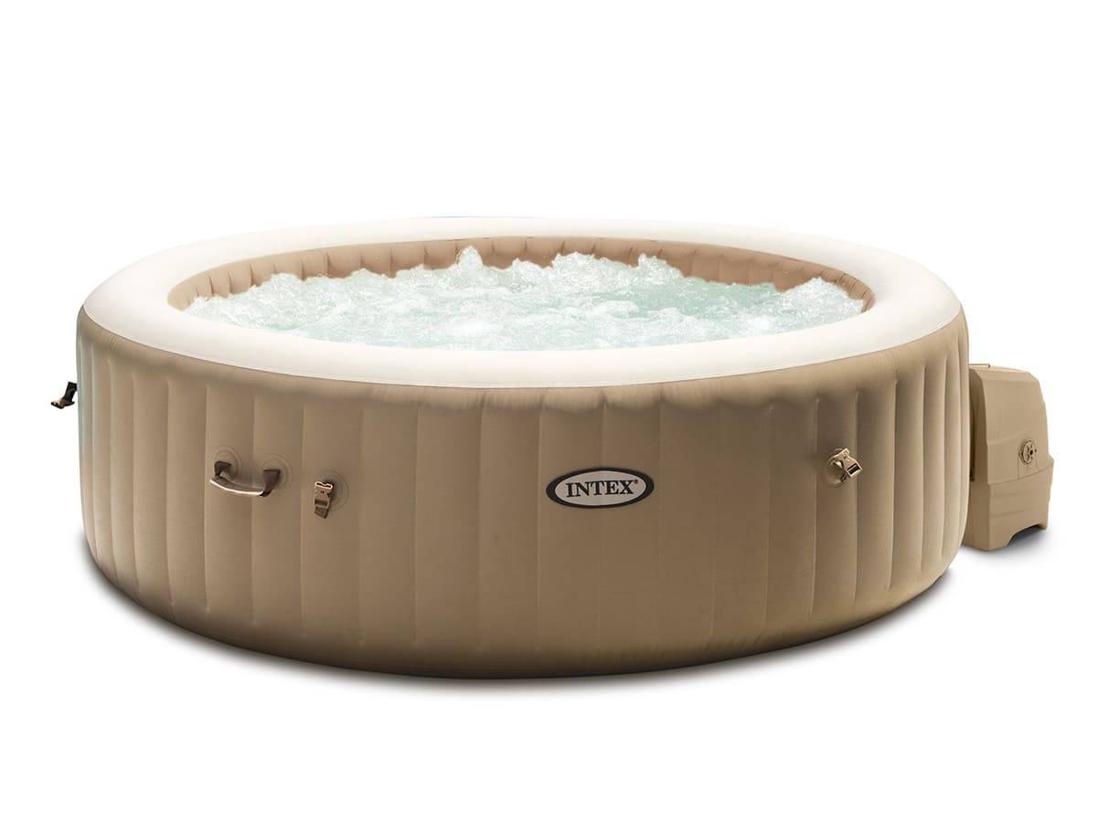Kit spa gonflable Intex PureSpa Sahara rond Bulles 4 places + 6 filtres + Kit d'entretien - Imagen 3