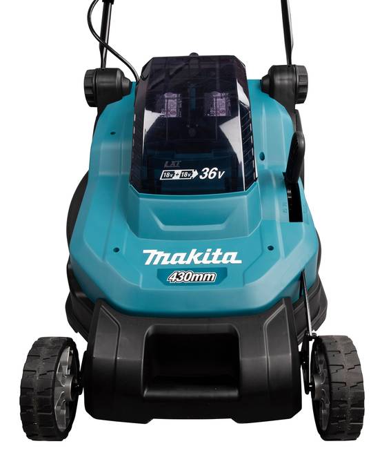 Tondeuse 36V (2X18V LXT) 43 cm - MAKITA - 2 Batteries 18V 5Ah - chargeur double - DLM432PT2 - Image 5
