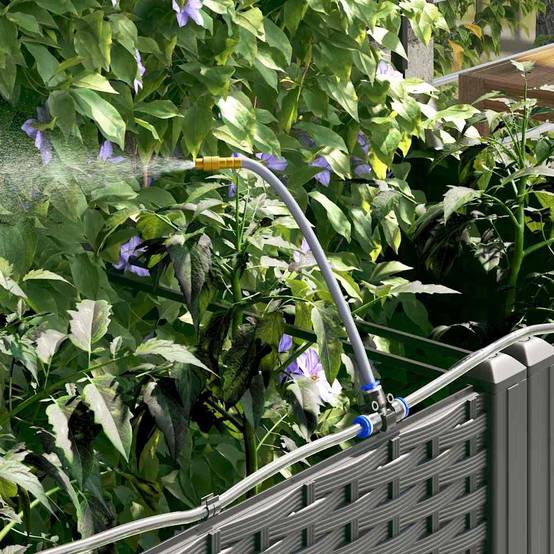 Cache-pot de jardin 3 pcs | Bac à fleurs Noir Acier - Image 5