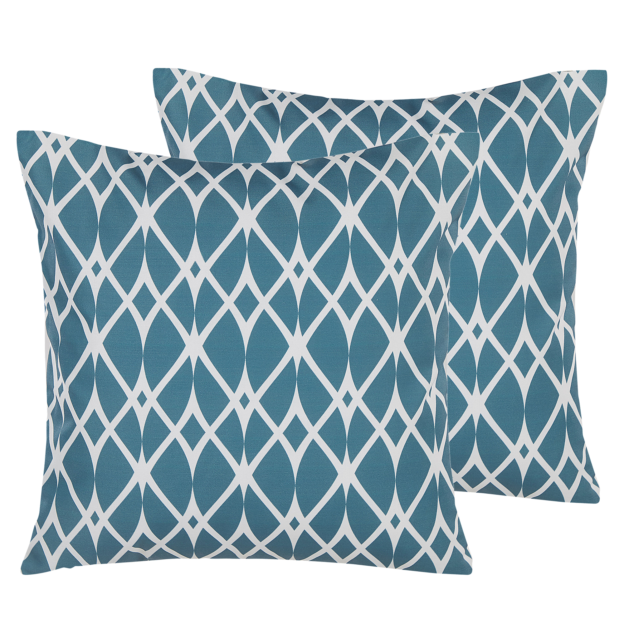 Beliani - Coussin d'extérieur Polyester Bleu ANAGNI Beliani - Imagen 1