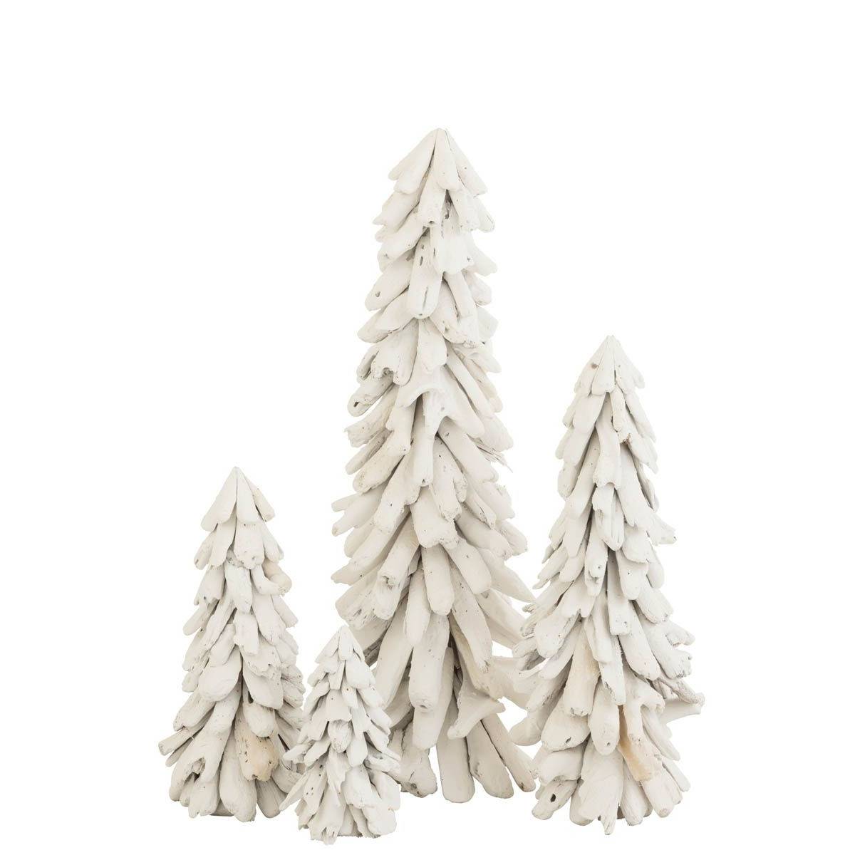 Sapin de Noël à Poser "Bois Flotté" 70cm Blanc - Image 2