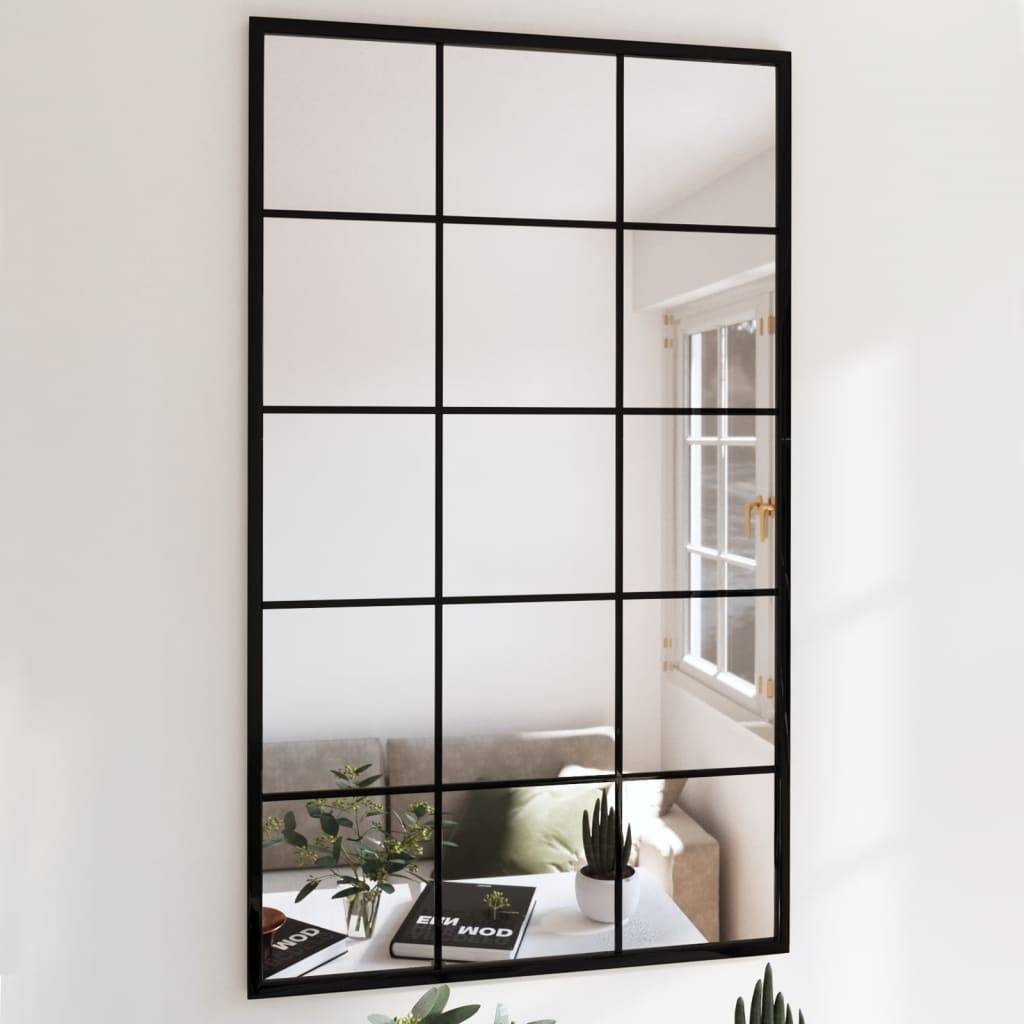 Maison Chic - Miroirs muraux 2 pcs noir 100x60 cm métal Maison Chic - Image 2