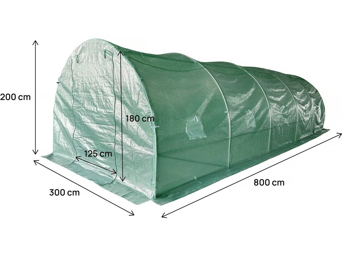 Habitat Et Jardin - Bâche Pour Serre Tunnel De Jardin "lys" - 24 M² - 130g - Vert -habitat Et Jardin - Image 4