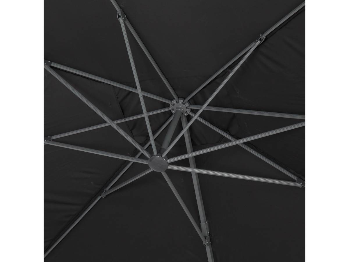 Habitat Et Jardin - Parasol Jardin Déporté Alu "sun 4 " - Rectangle - 3 X 4 M - Noir - Dalles à Lester Incluses -habitat Et Jardin - Imagen 2