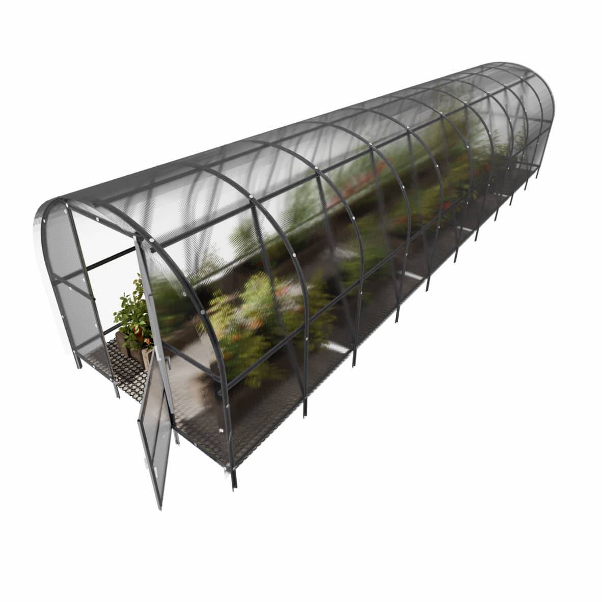 KLASIKA GREENHOUSES - Serre KLASIKA BALTIC LT 3 x 10 m (30 m²), 4 mm avec revêtement en polycarbonate - Image 5