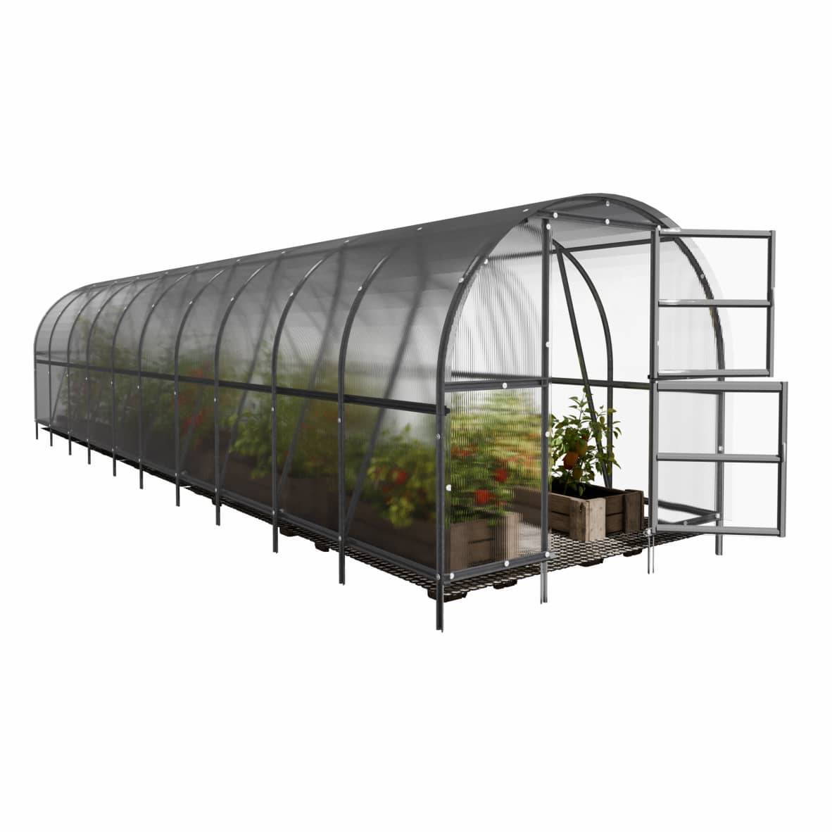 KLASIKA GREENHOUSES - Serre KLASIKA BALTIC LT 3 x 10 m (30 m²), 4 mm avec revêtement en polycarbonate - Image 6