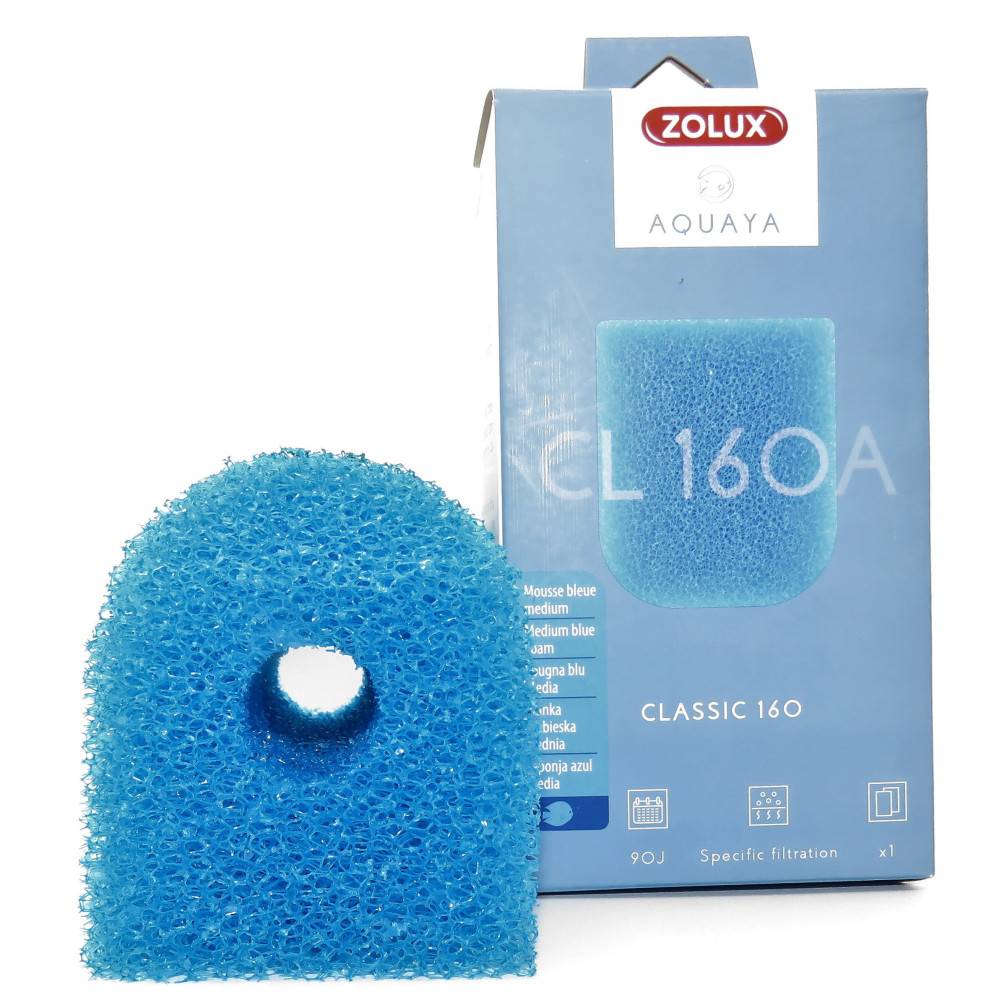 Zolux - Mousse bleue medium CL 160 A pour pompe classic 160 pour aquarium. - Image 2