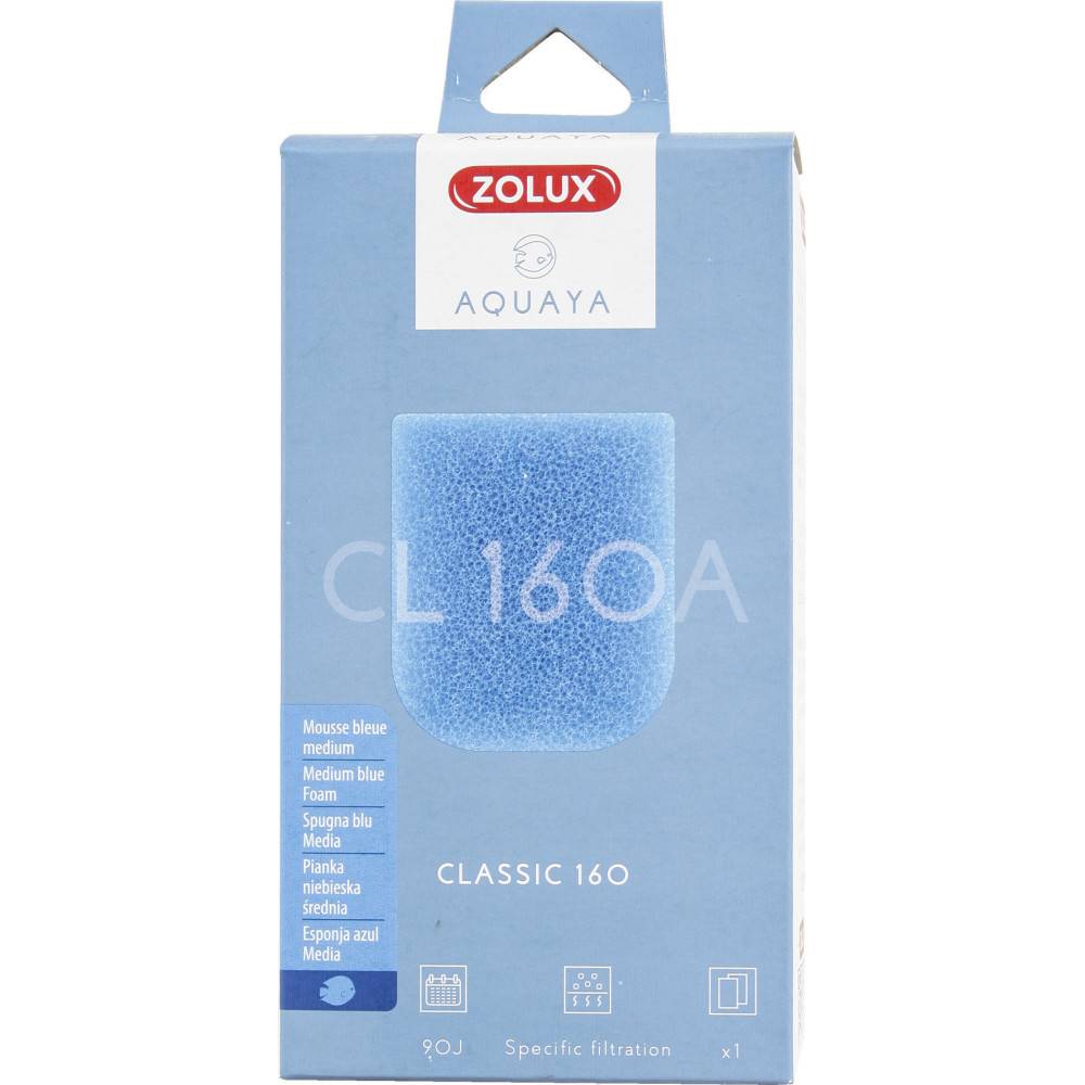 Zolux - Mousse bleue medium CL 160 A pour pompe classic 160 pour aquarium. - Image 3