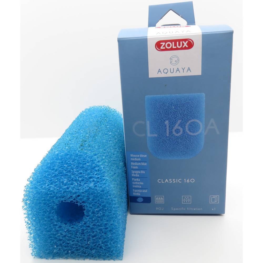 Zolux - Mousse bleue medium CL 160 A pour pompe classic 160 pour aquarium. - Image 1
