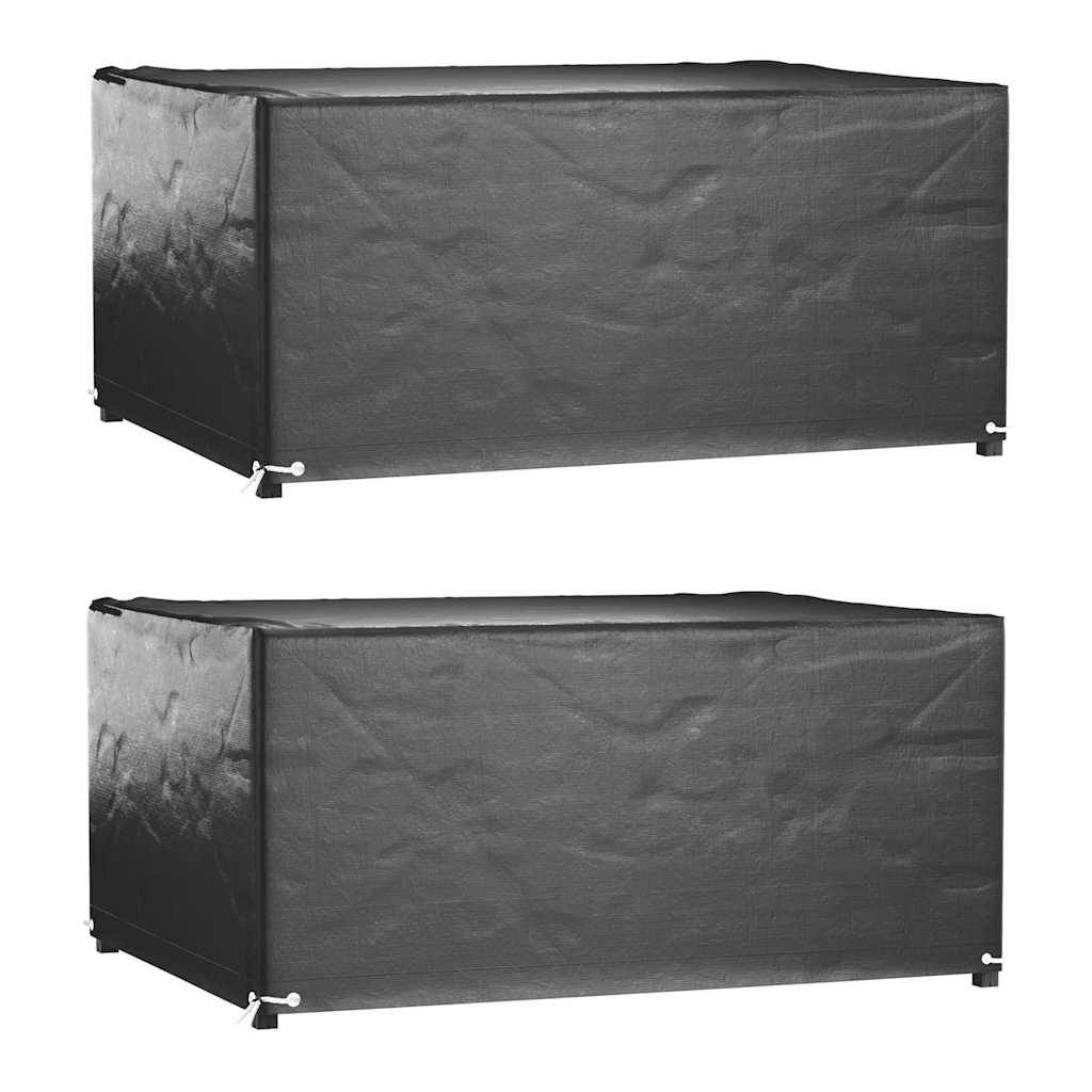 Housse de protection | Couvercle de protection | Housses salon de jardin2 pcs 8œillets 160x120x75cm rectangulaire Maison Chic - Image 2