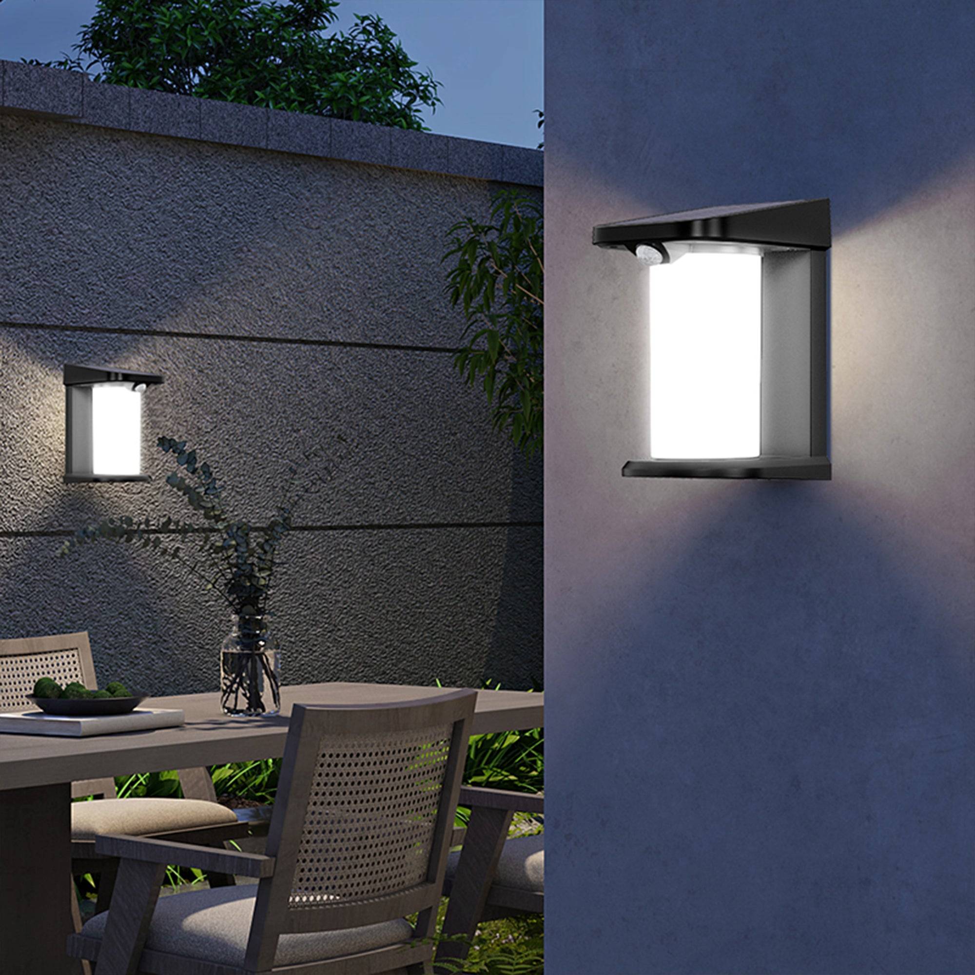 Lumisky - 2 Appliques murales solaires LUSTY H18cm - Image 1