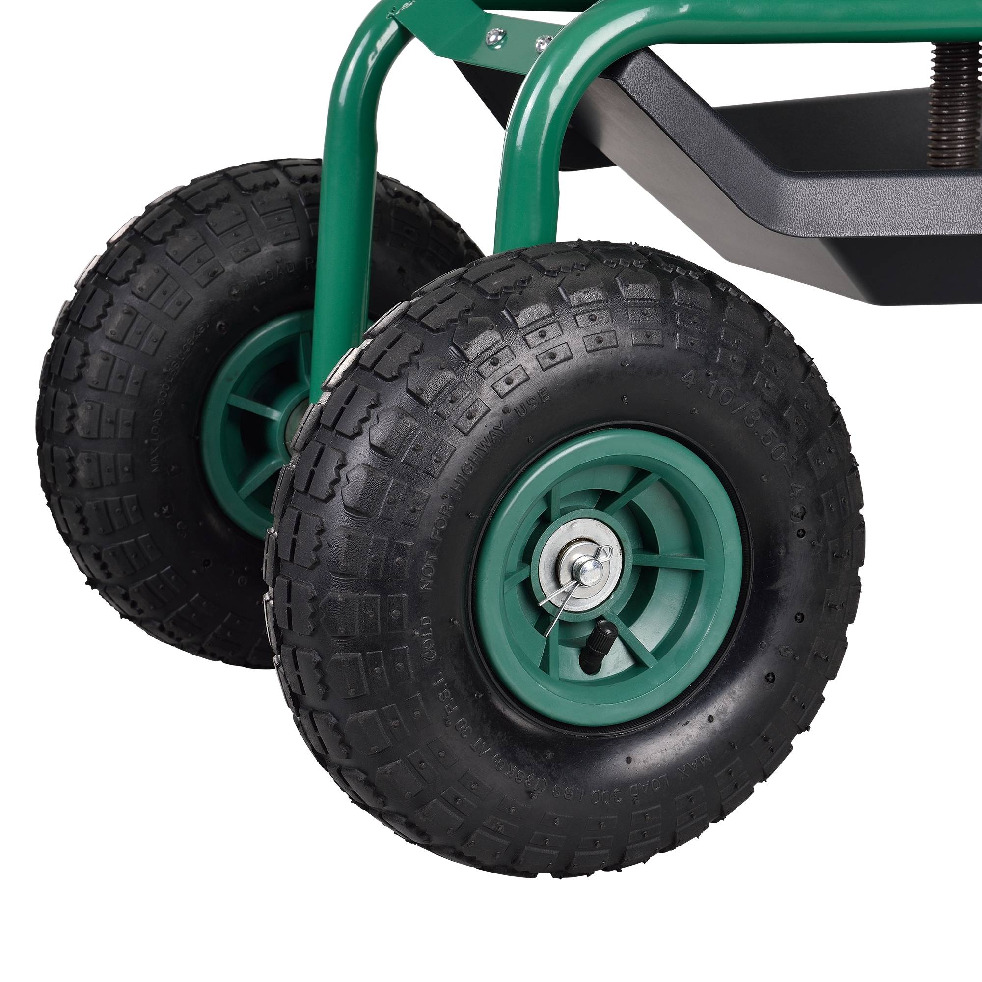 Pro.Tec - Tabouret de Jardin Roulant Vert 81 x 45 x 54 cm pro.tec - Image 5